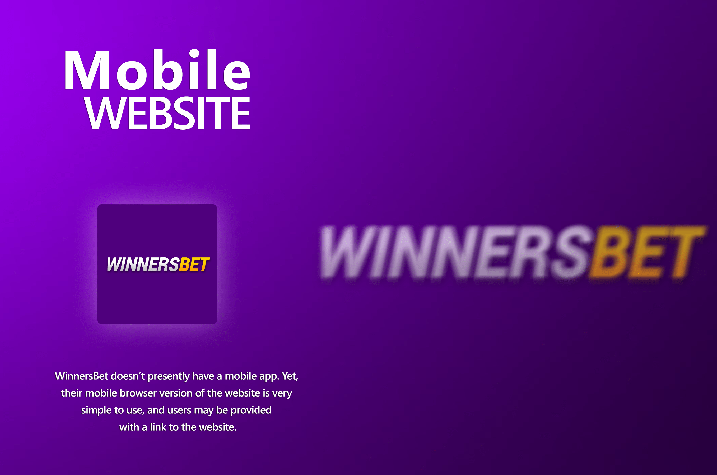 WinnersBet Mobile App