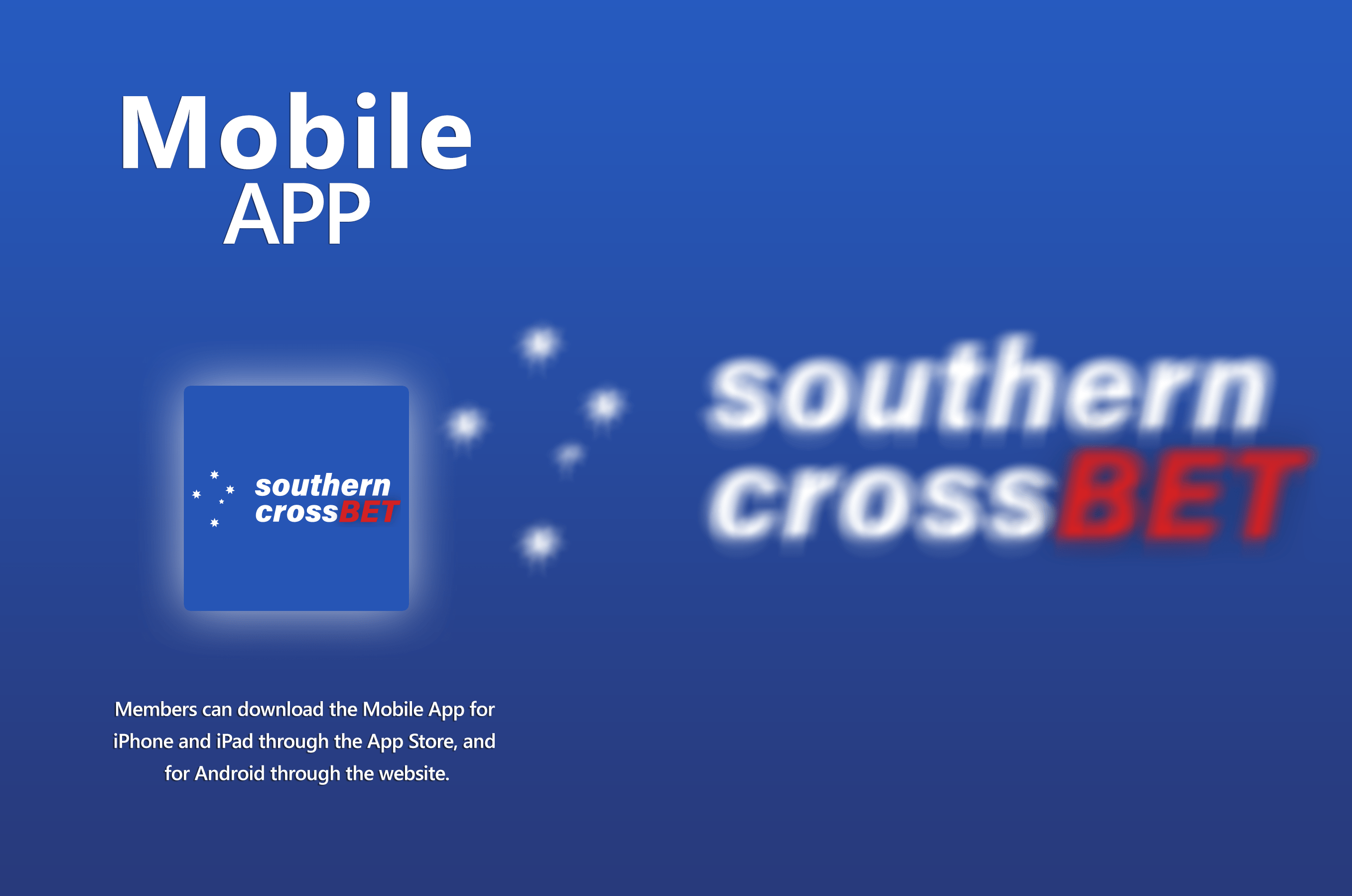 Does Southern Cross Bet have a Mobile Application