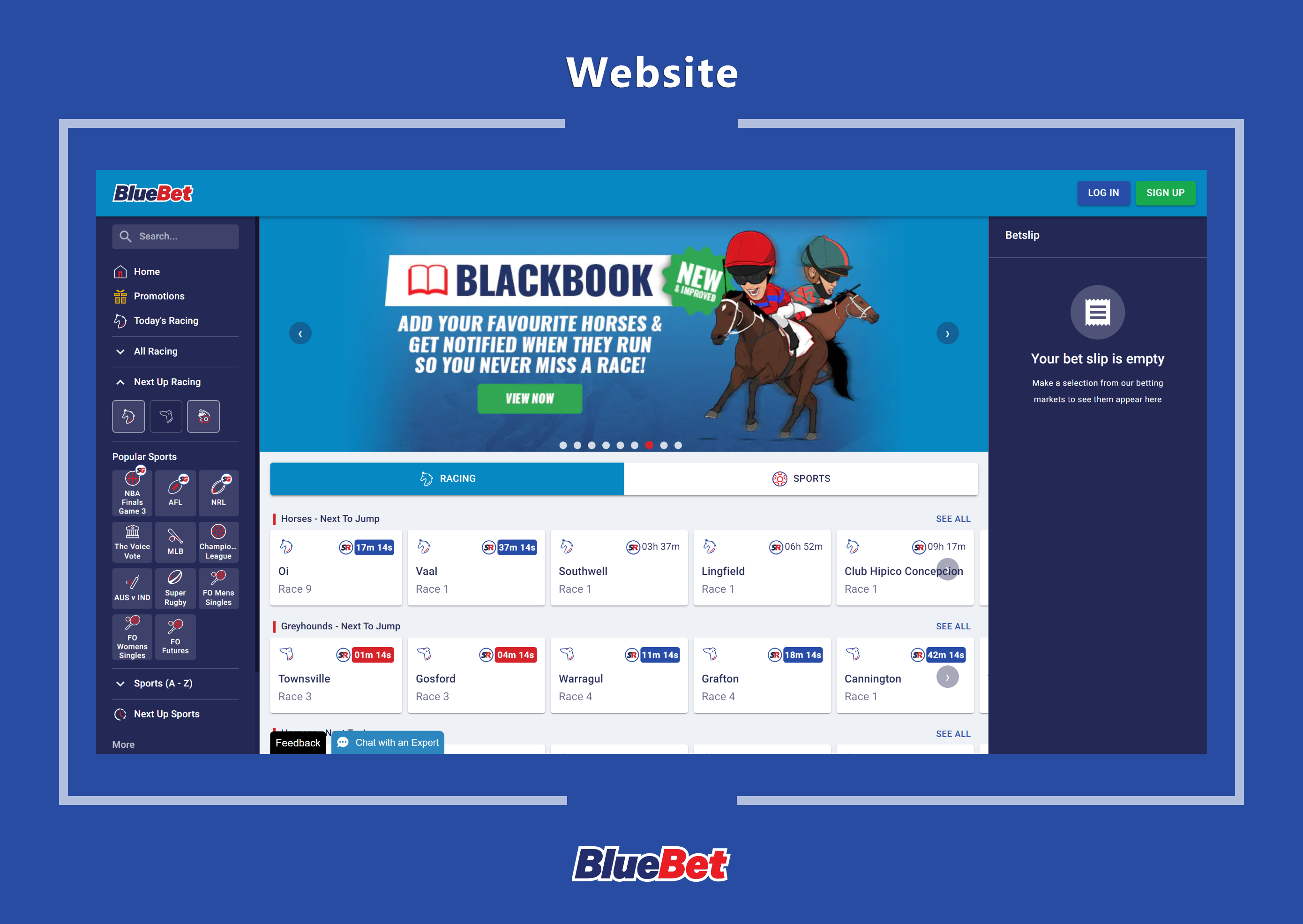 BlueBet Website