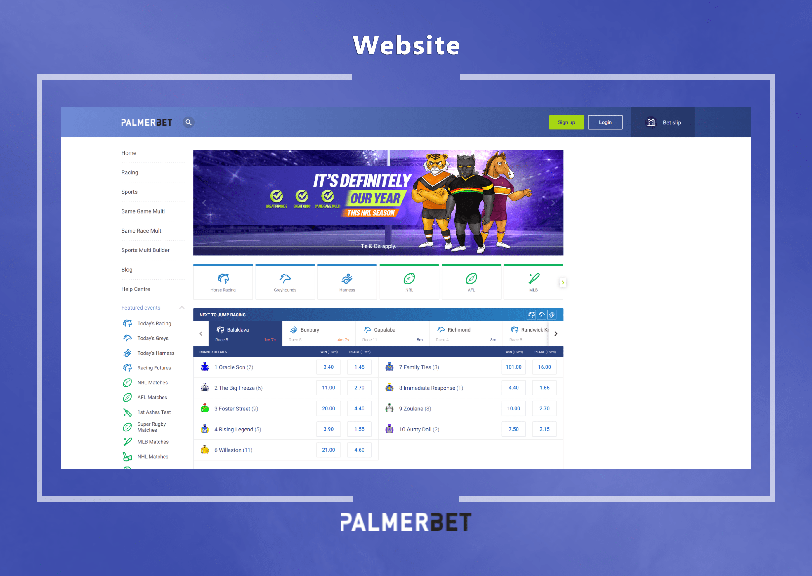 Palmerbet Website