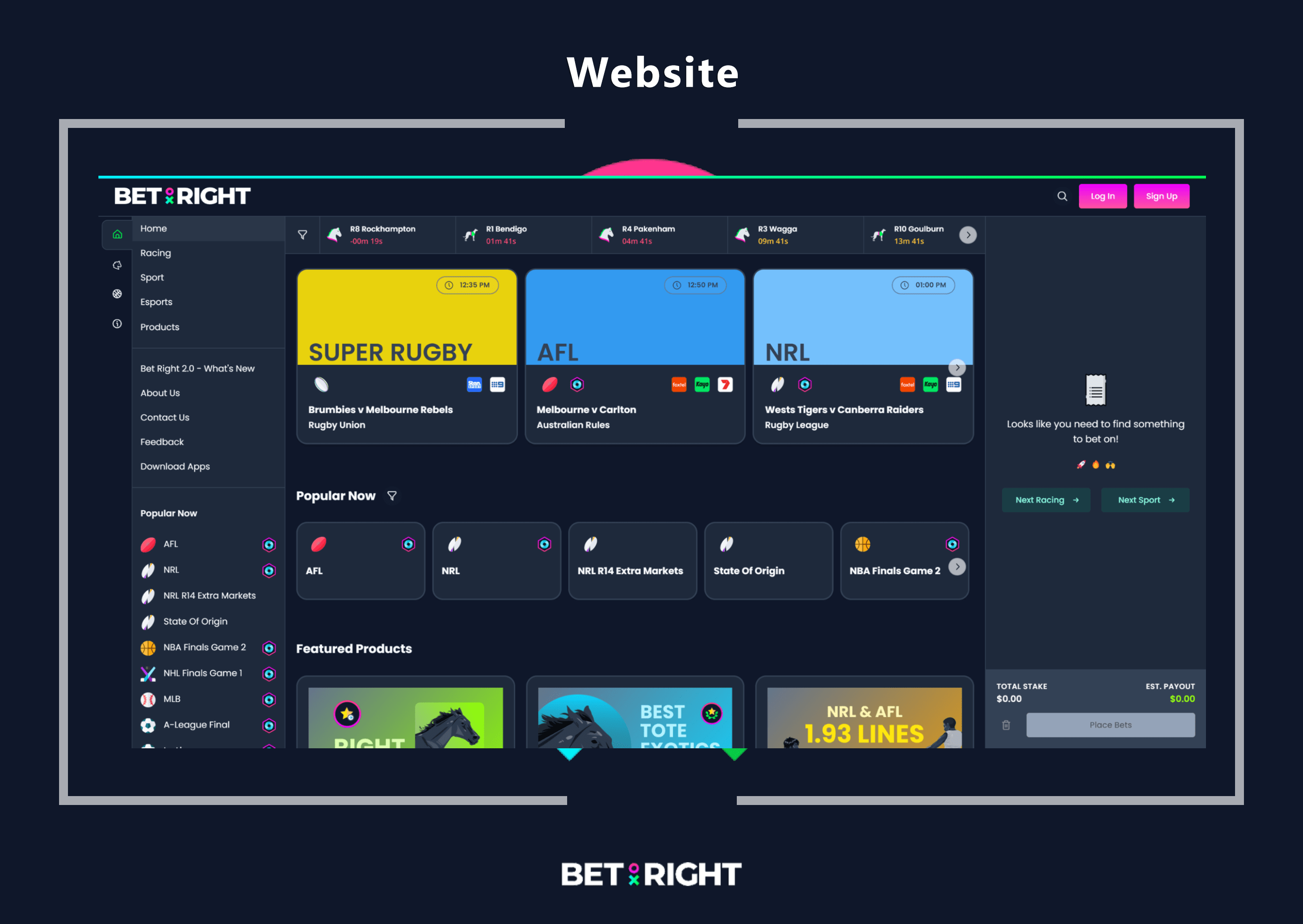 bet right Website